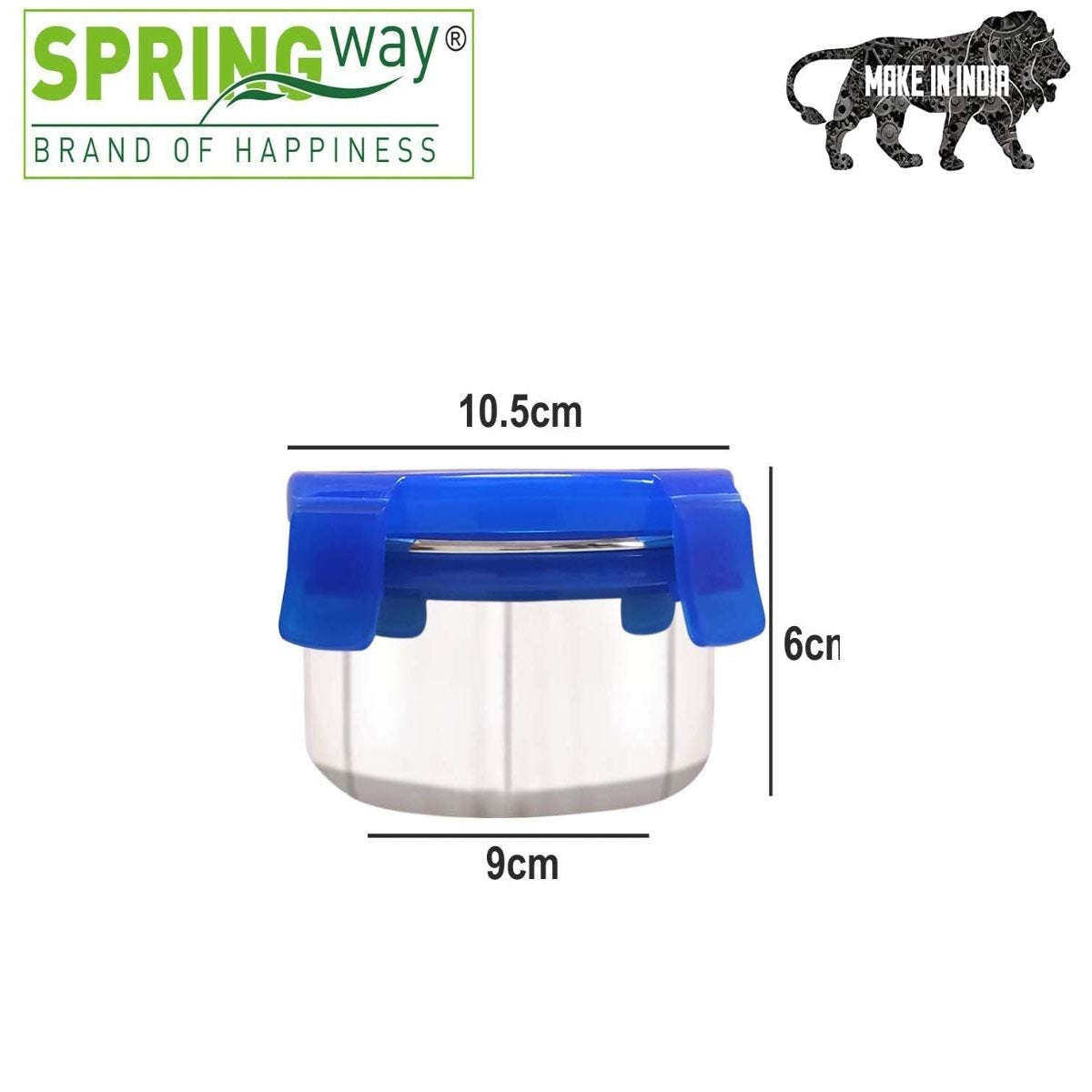 Stainless Steel Lunch Box Set with Bag, 300ml, 11cm Diameter, 4-Pieces (Black)