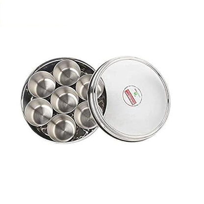 Swaad Stainless Steel Masala Dabba - 7 Containers