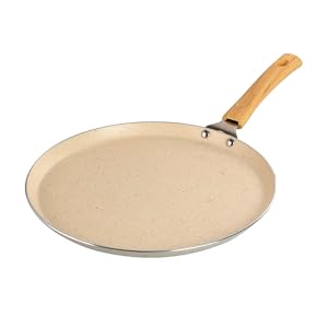 Chefs Choice Edition Non-Stick Dosa Tawa Granite Finish (28cm) -Superior Heat Distribution - ( BEIGE )