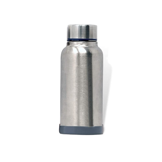 Eco Neer Style Stainless Steel Water Bottle, 500ml - Sleek & Stylish Design, Leakproof, BPA-Free, and Lightweight (Silver)