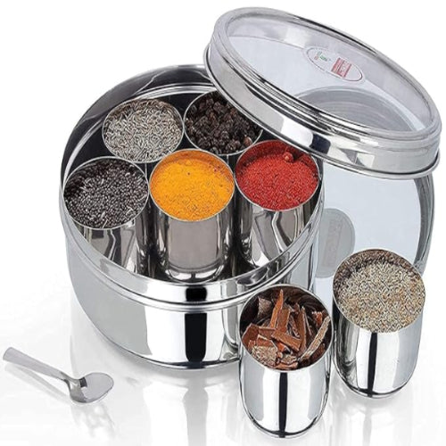 Swaad Stainless Steel Masala Dabba - 7 Containers