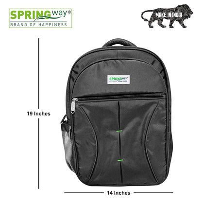 Laptop Bag 15.6 Inch | Stylish & Durable | Water-Resistant with Multiple Compartments (Black)