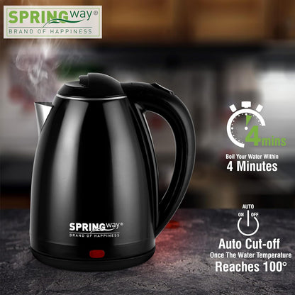 Eleganza Cool Touch Electric Kettle | 1.5L, 1350W | (Black)