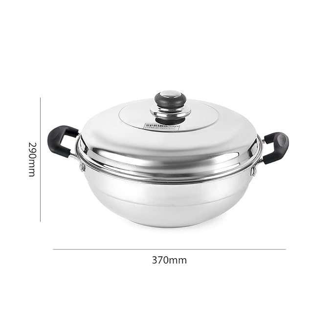 SS Cook N Steam Multi Kadai 6-Piece Set