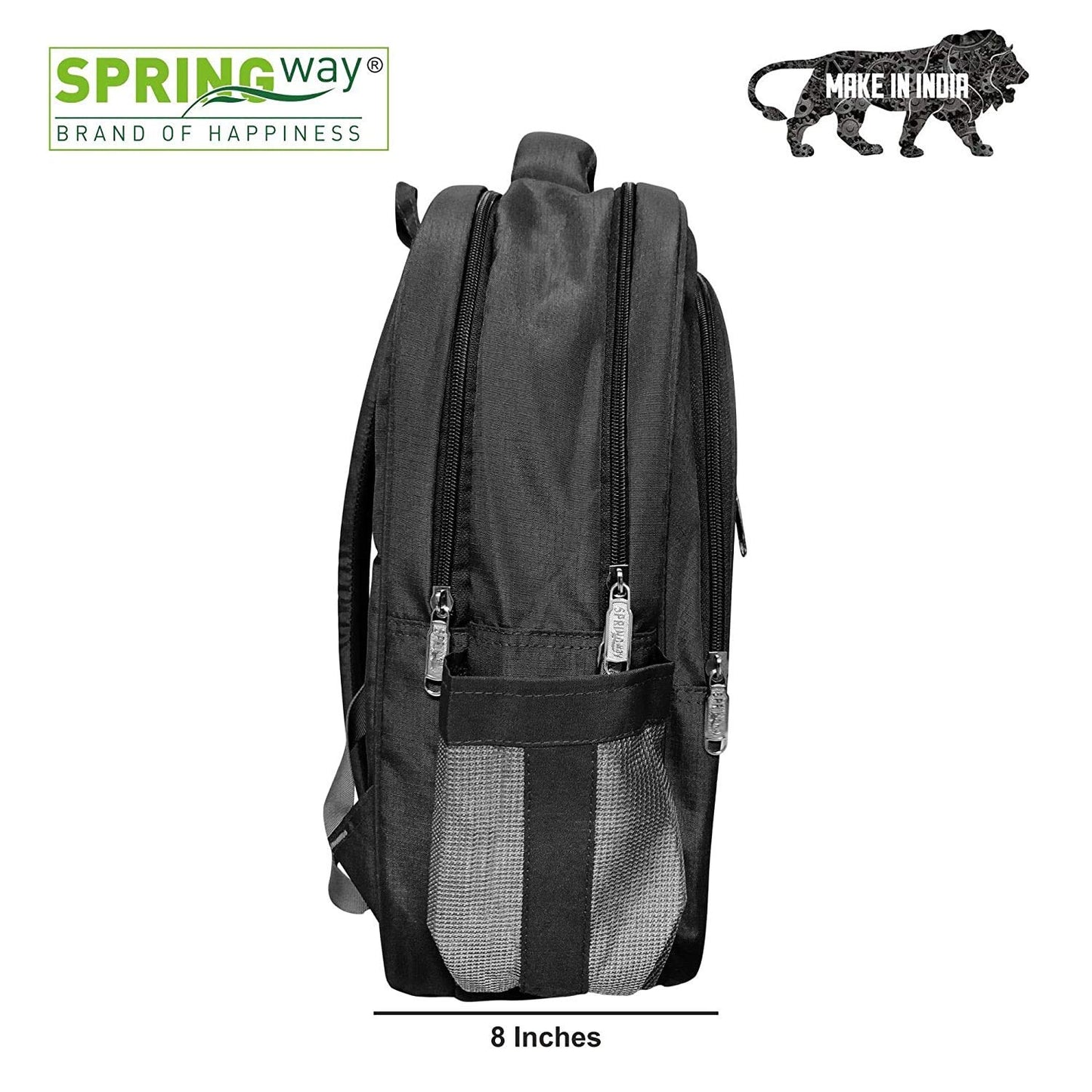 Laptop Bag 15.6 Inch | Stylish & Durable | Water-Resistant with Multiple Compartments (Black)