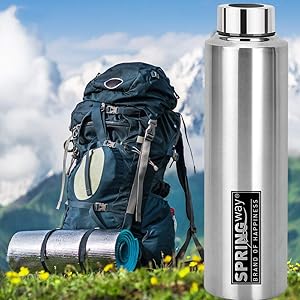 Eco-Neer Stainless Steel Water Bottle, 1000ml (Set of 4) | Leakproof, BPA-Free, and Eco-Friendly Hydration Solution