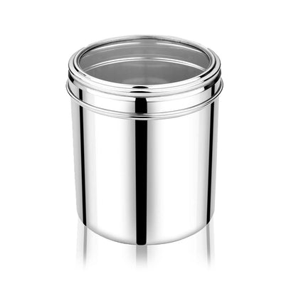 Stainless Steel Ubha Storage Containers Set of 5 (3000ml, 2200ml,1700ml, 1300ml, 1000ml) – ( SILVER )