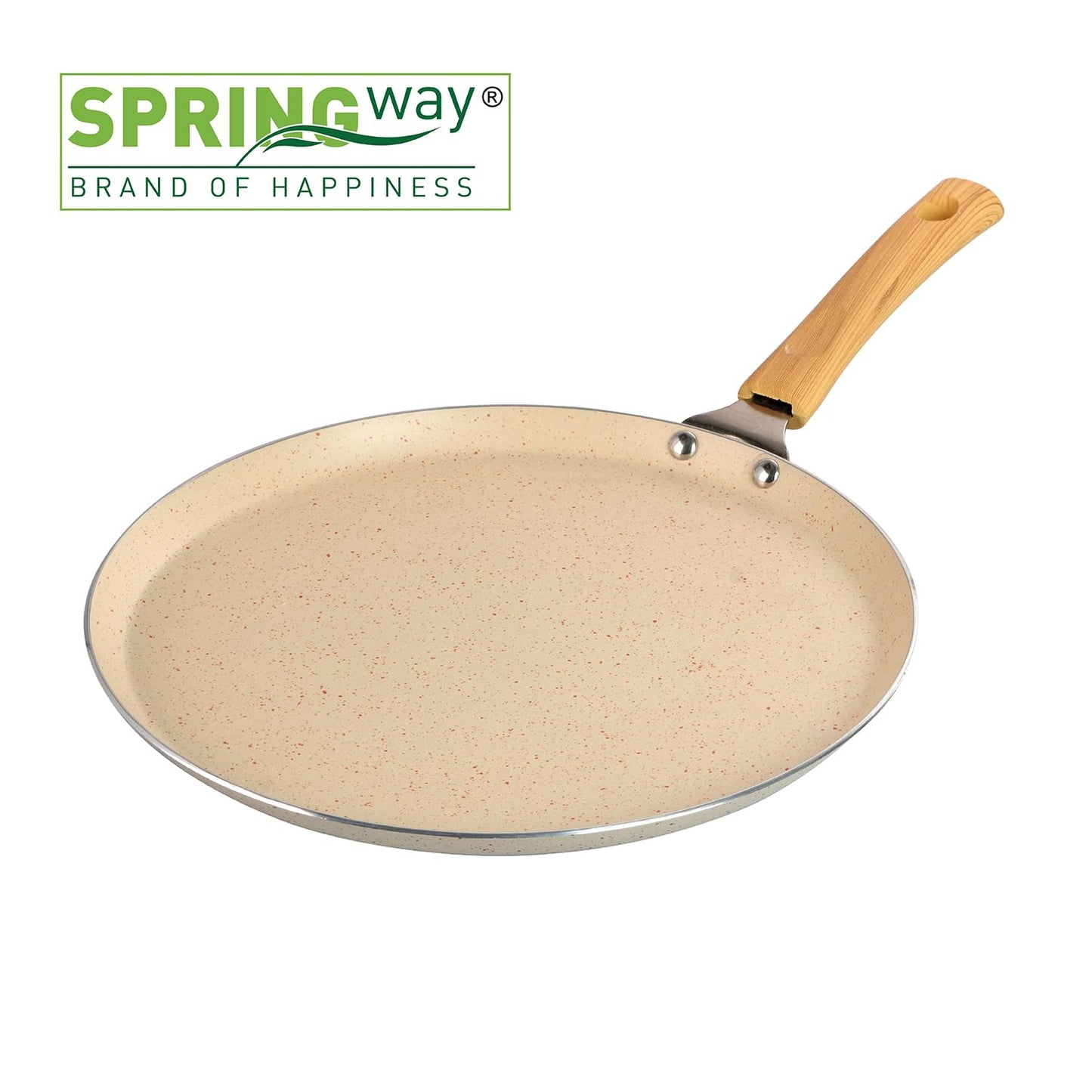 Chefs Choice Edition Non-Stick Dosa Tawa Granite Finish (28cm) -Superior Heat Distribution - ( BEIGE )