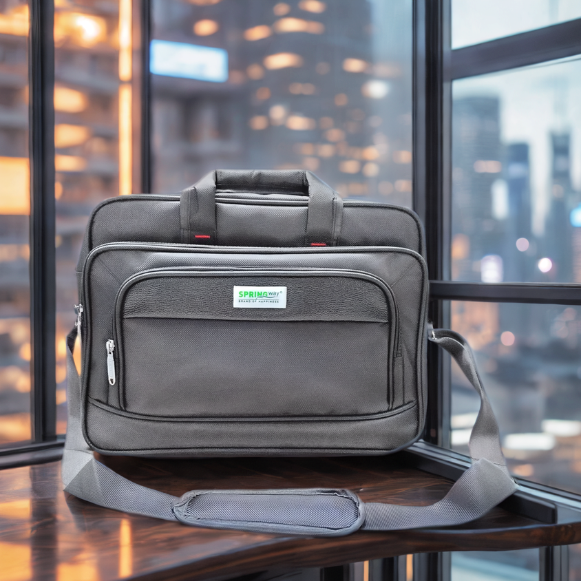 File Slim Bag (Black) | Elegant & Compact Design | Lightweight | Ideal for Documents, Meetings & Travel